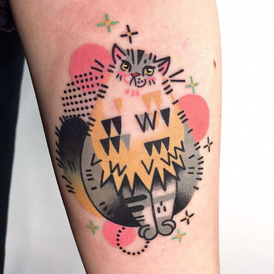 Gaëtan Le Gargasson’s Semi Abstract Animal Tattoos (6)