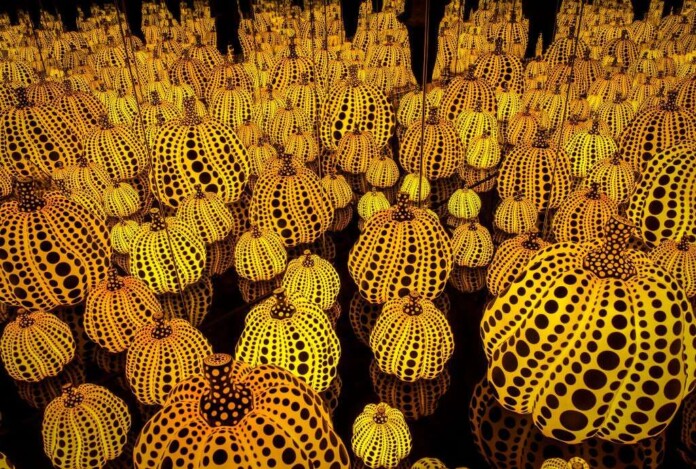 Infinity Mirrored Room All The Eternal Love I Have For The Pumpkins, 2017, By Yayoi Kusama