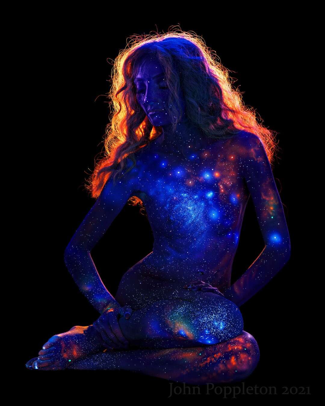 John Poppleton’s Glowing Body Art (15)