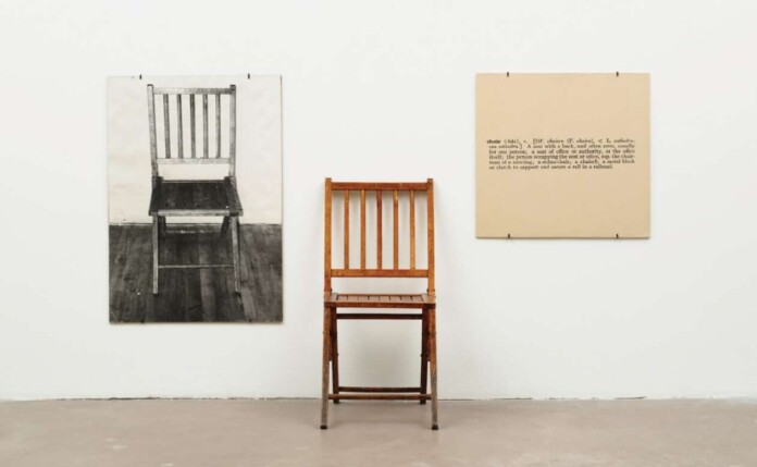 One And Three Chairs, 1965, By Joseph Kosuth Museum Of Modern Art, New York, Ny, Usa