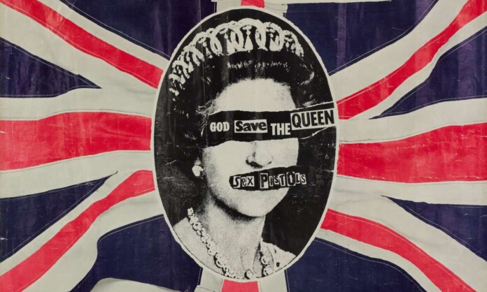 Promotional Poster For The Sex Pistols' God Save The Queen, 1977, Designed By Jamie Reid