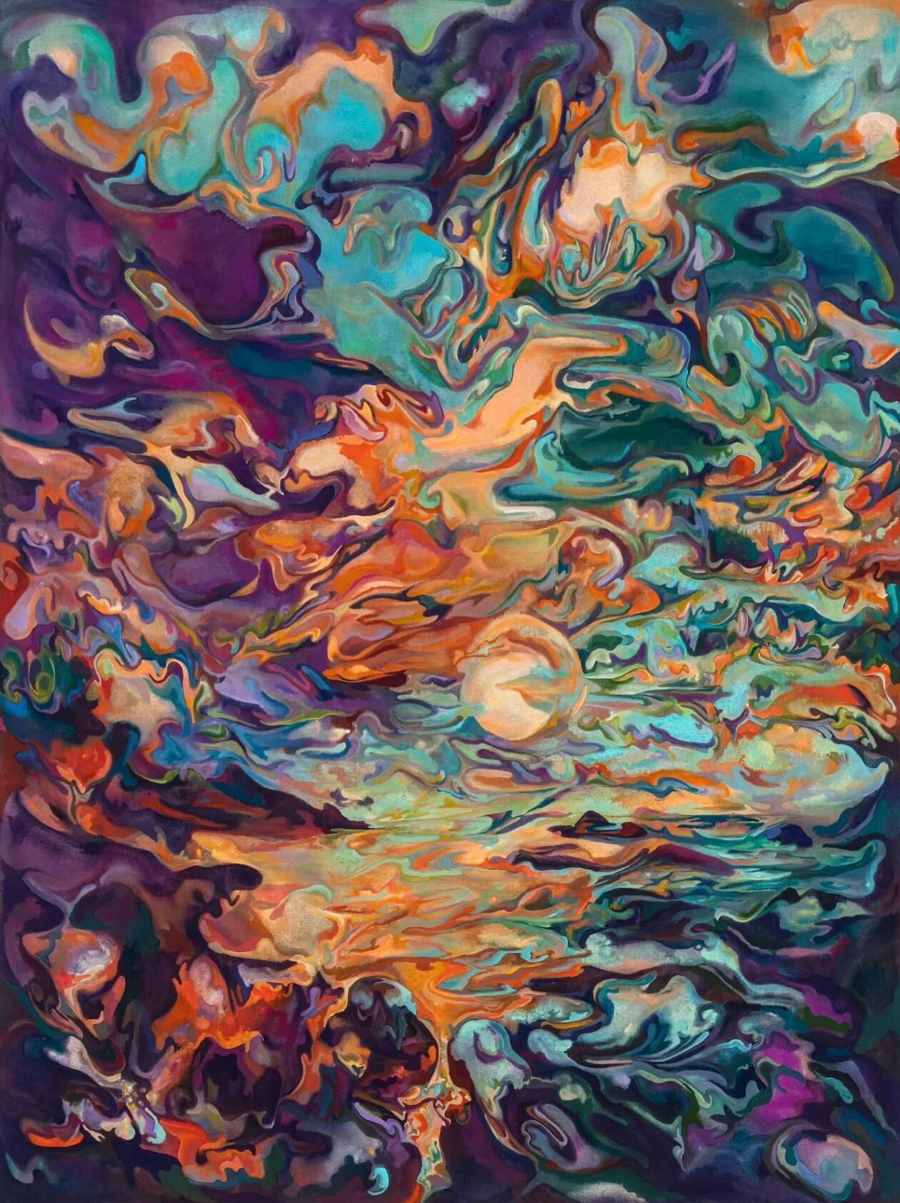 Semi Abstract Landscape Paintings By Maria Calandra (13)