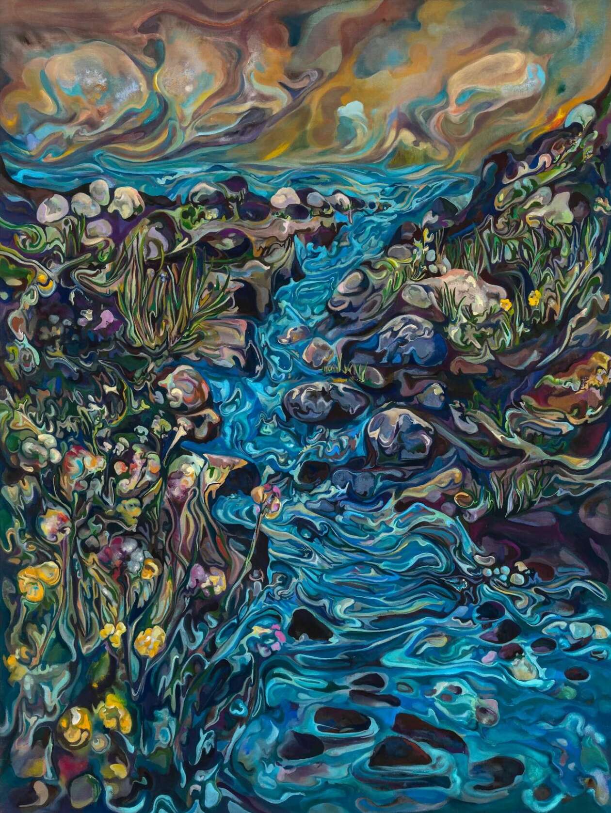 Semi Abstract Landscape Paintings By Maria Calandra (16)