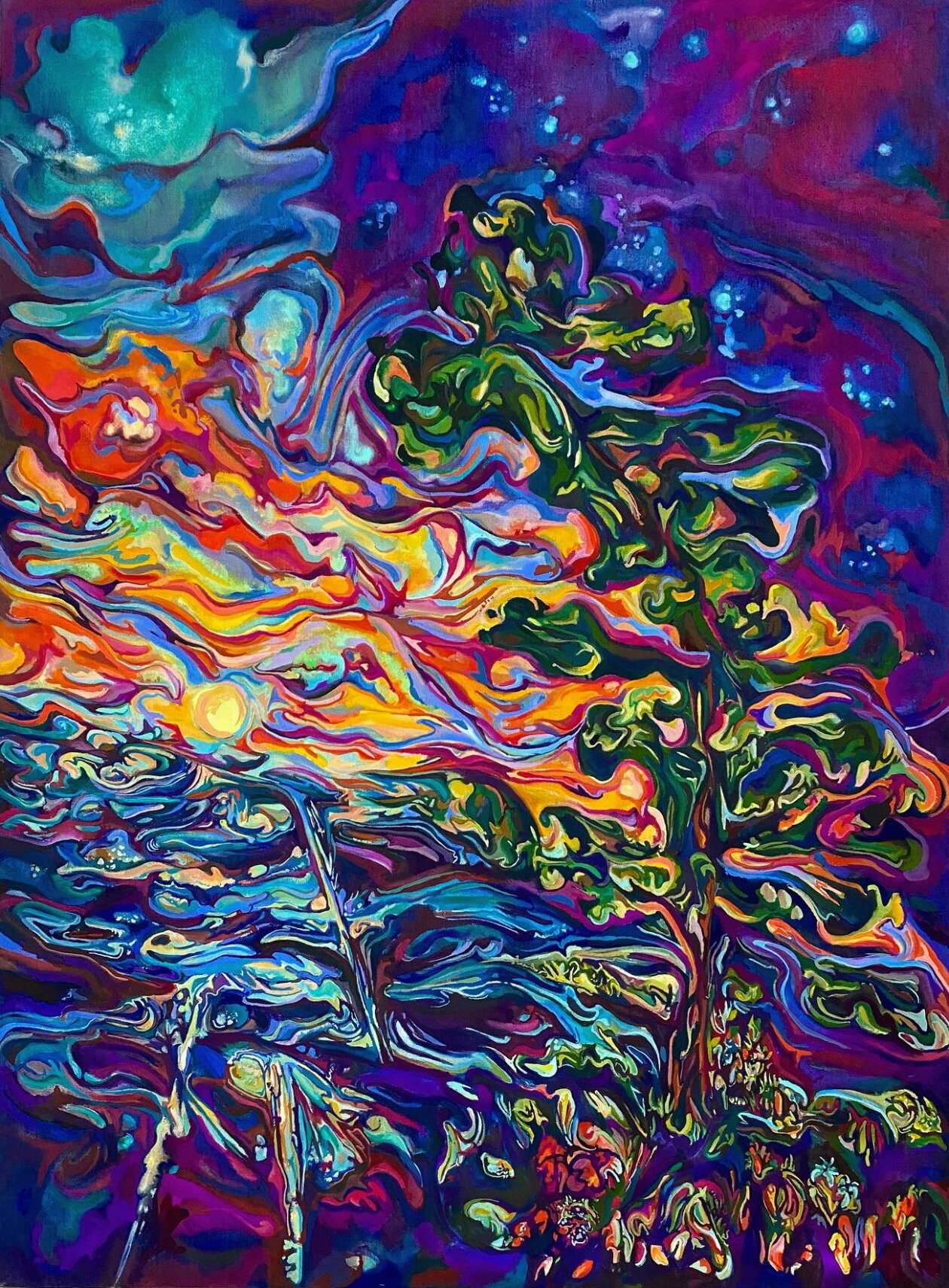 Semi Abstract Landscape Paintings By Maria Calandra (18)