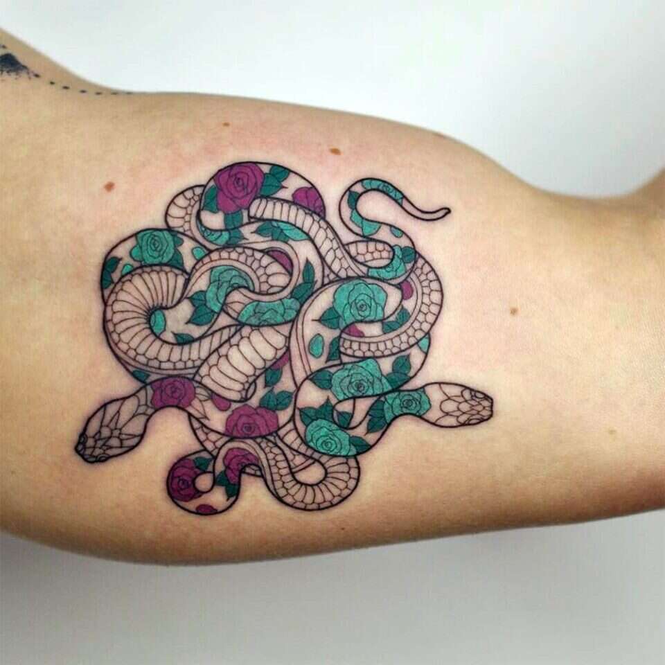 Serpentine Tattoos By Mirko Sata (17)