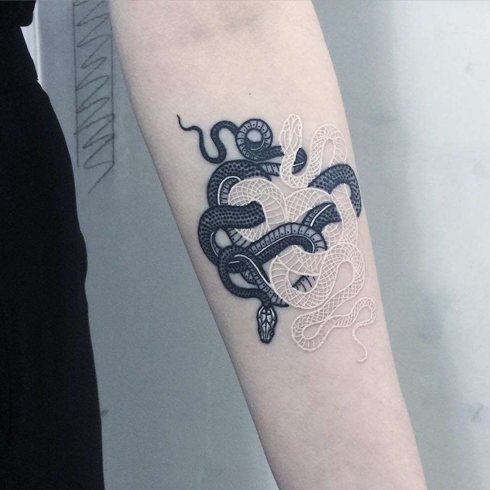 Serpentine Tattoos By Mirko Sata (19)
