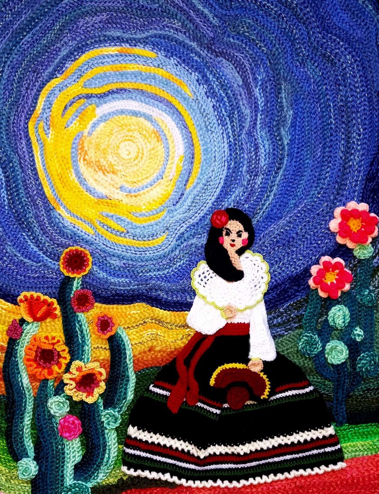 Beata Bylinka’s Crochet 'paintings' (1)