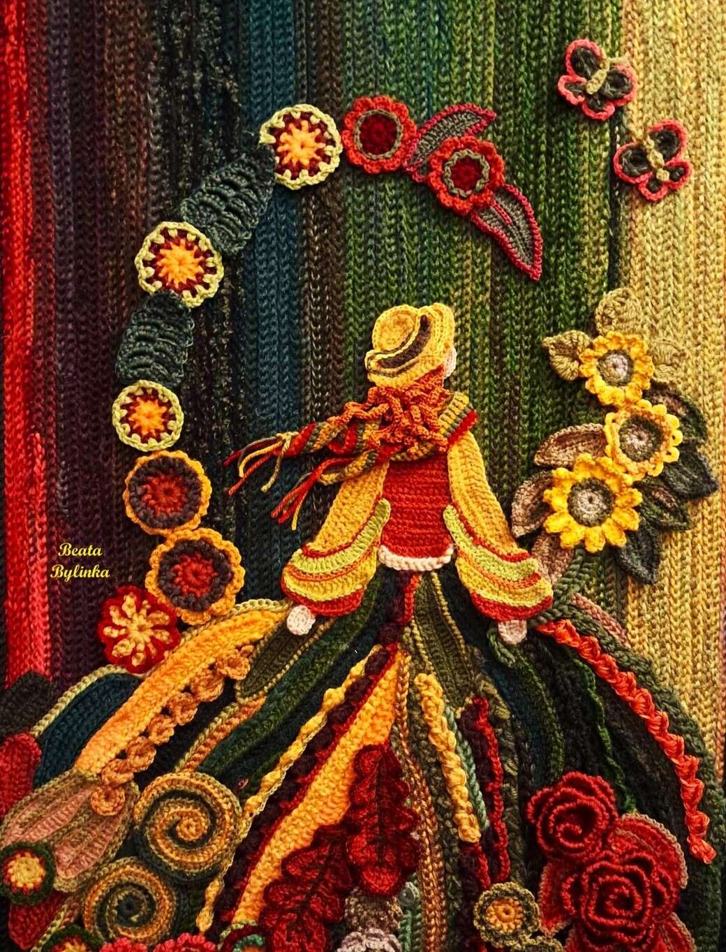 Beata Bylinka’s Crochet 'paintings' (8)