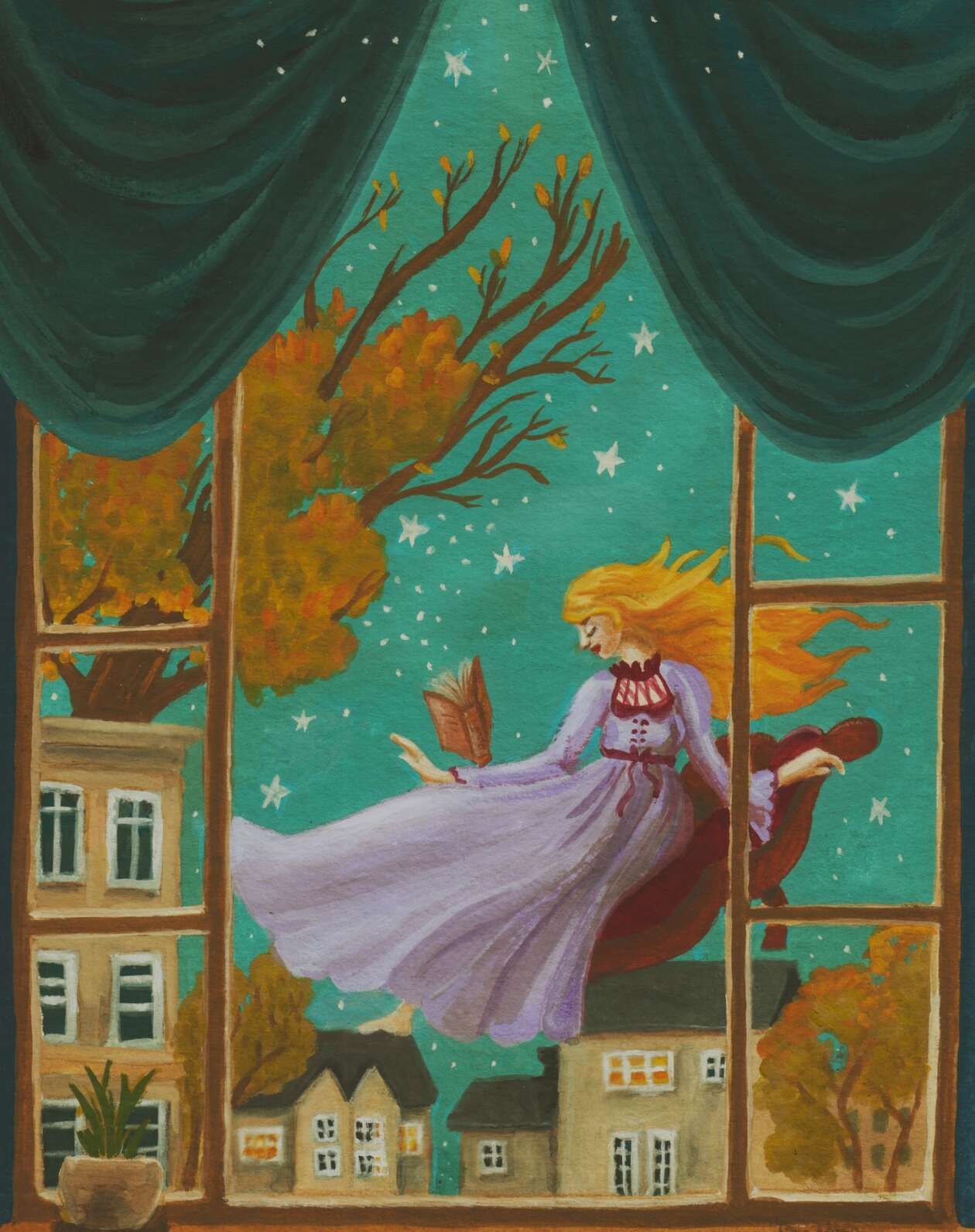 Rachel A Rua’s Fantasy Gouache Paintings (8)