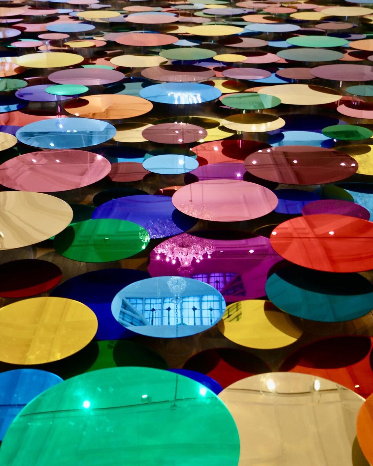 Liz West's Colorful Disc Installation 'h.a.p.p.y (3)