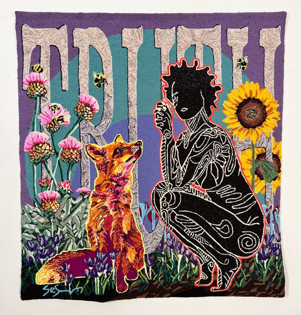 Simone Saunders' Hand Tufted Textile Portraits (2)