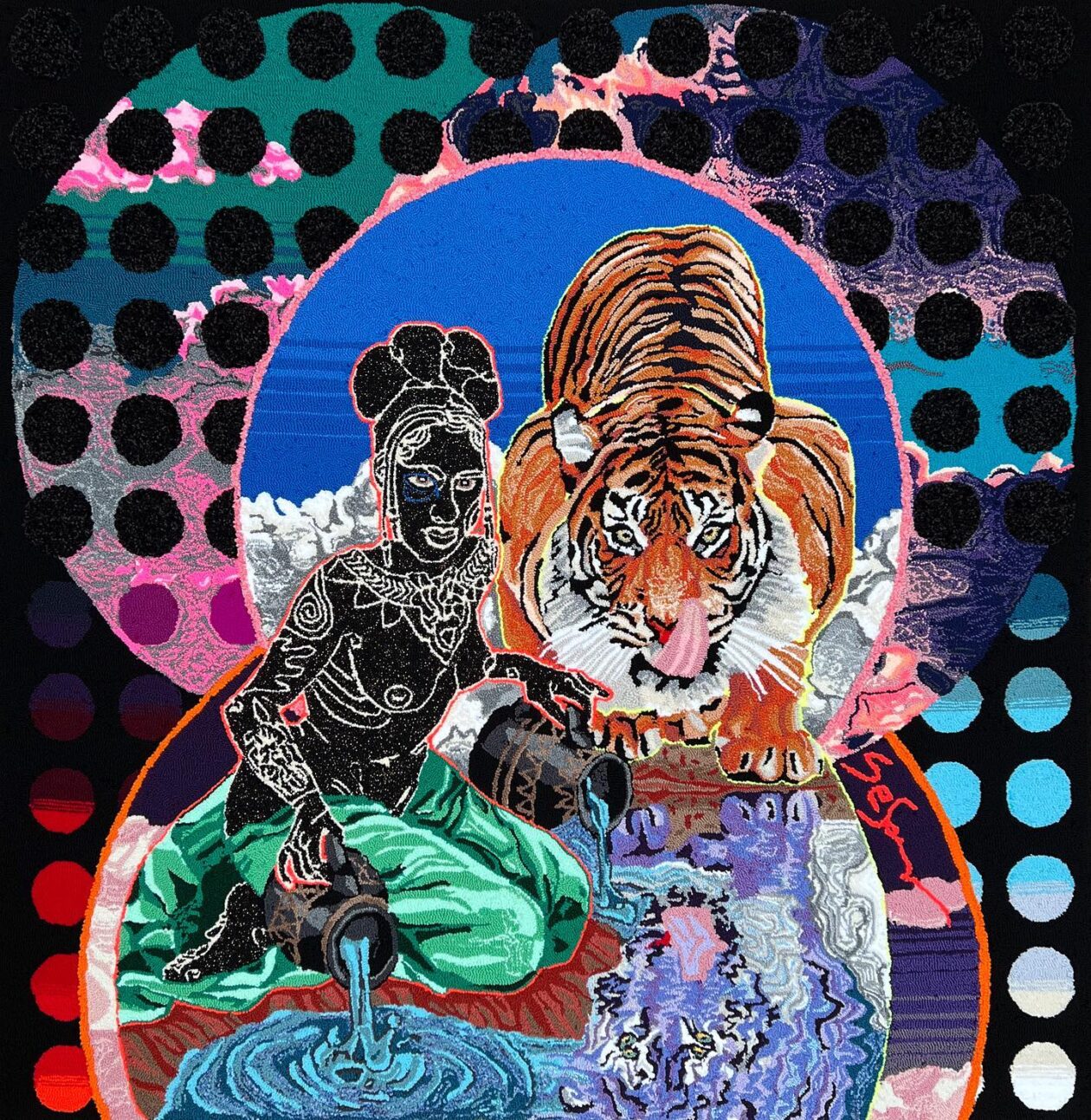 Simone Saunders' Hand Tufted Textile Portraits (5)