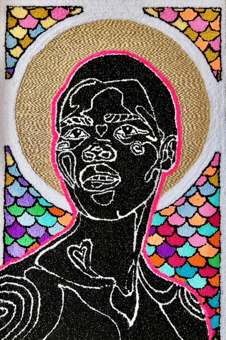 Simone Saunders' Hand Tufted Textile Portraits (6)