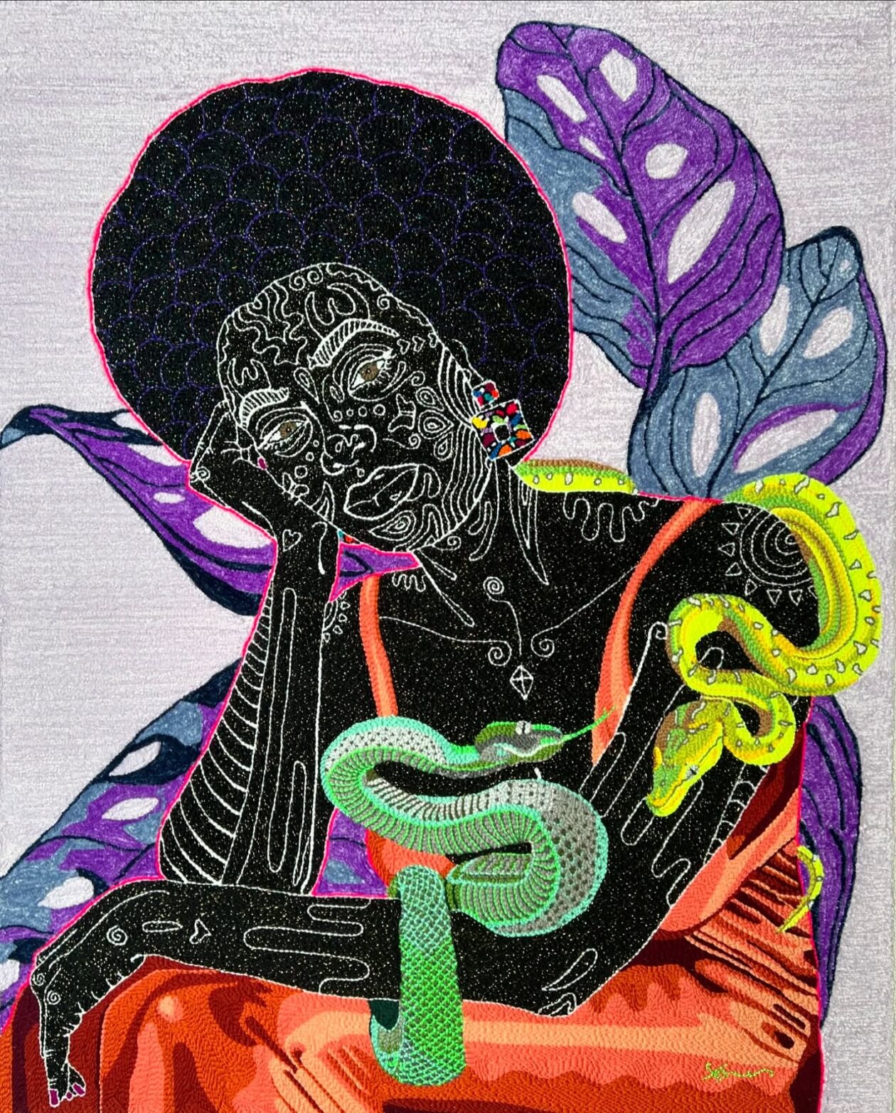 Simone Saunders' Hand Tufted Textile Portraits (8)