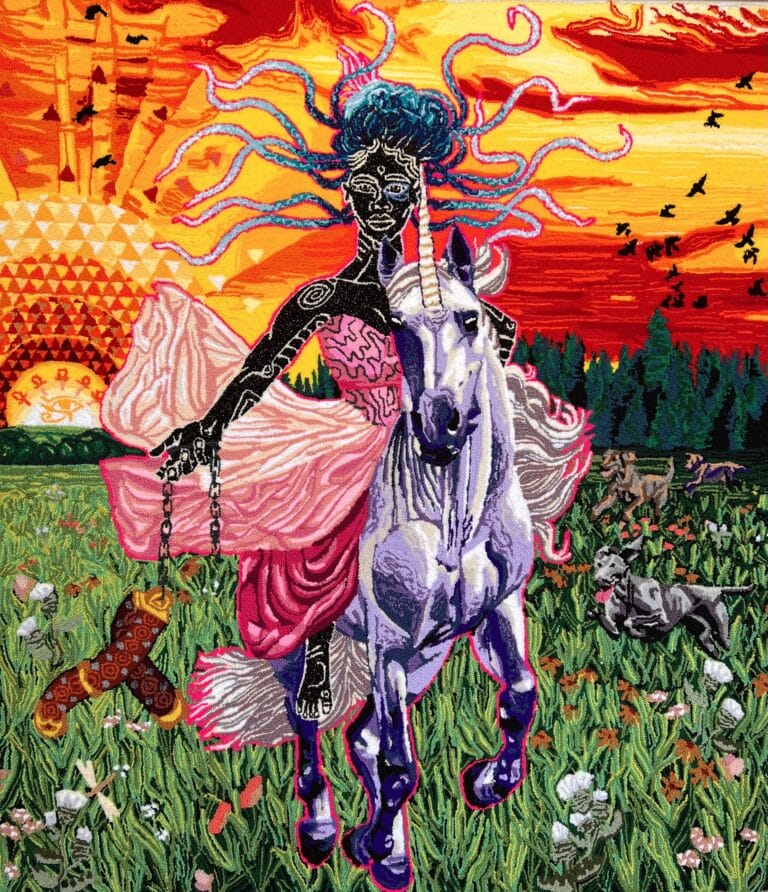 Simone Saunders' Hand Tufted Textile Portraits (9)