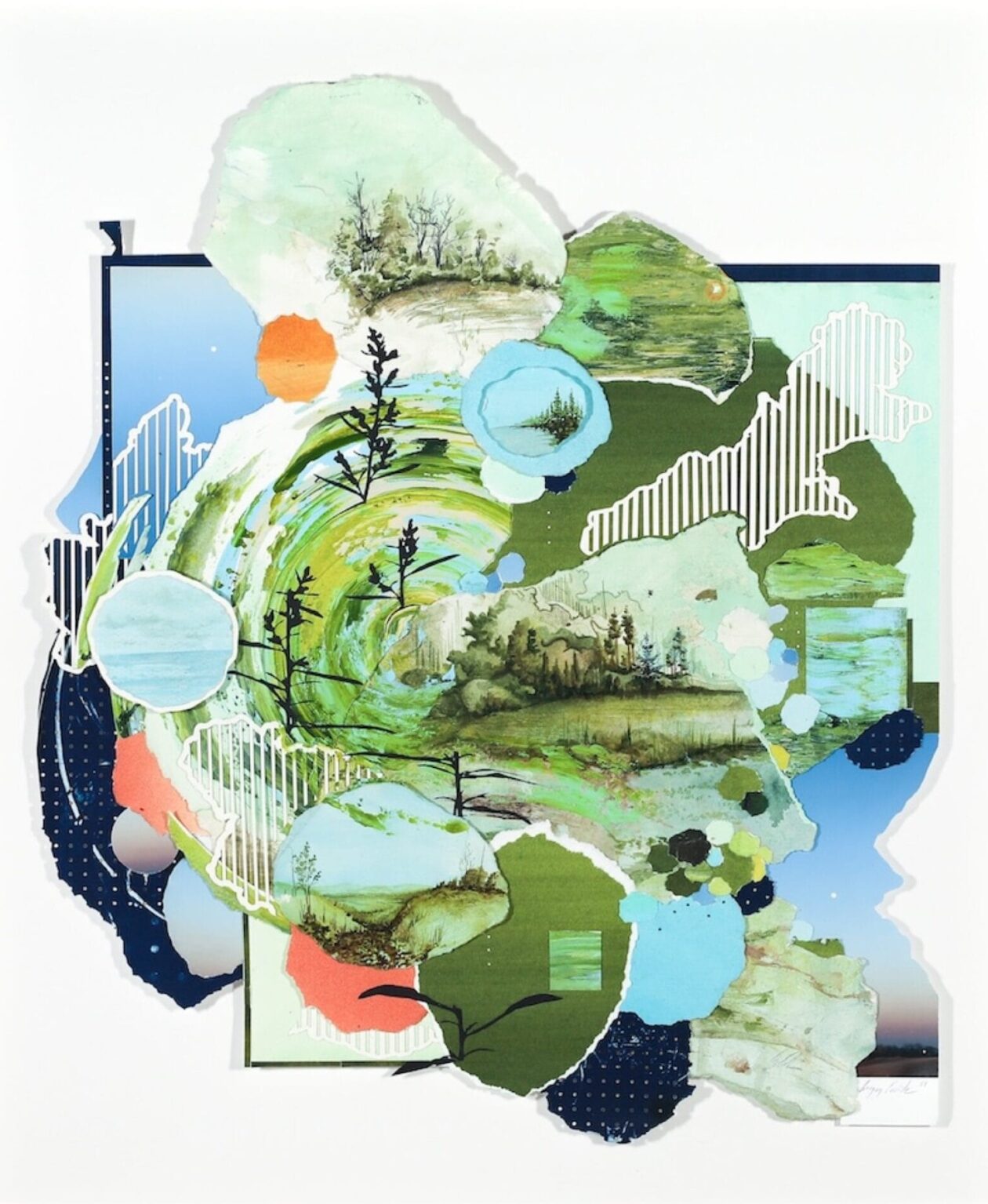 Gregory Euclide's Mixed Media Collages Of Nature Landscapes (7)