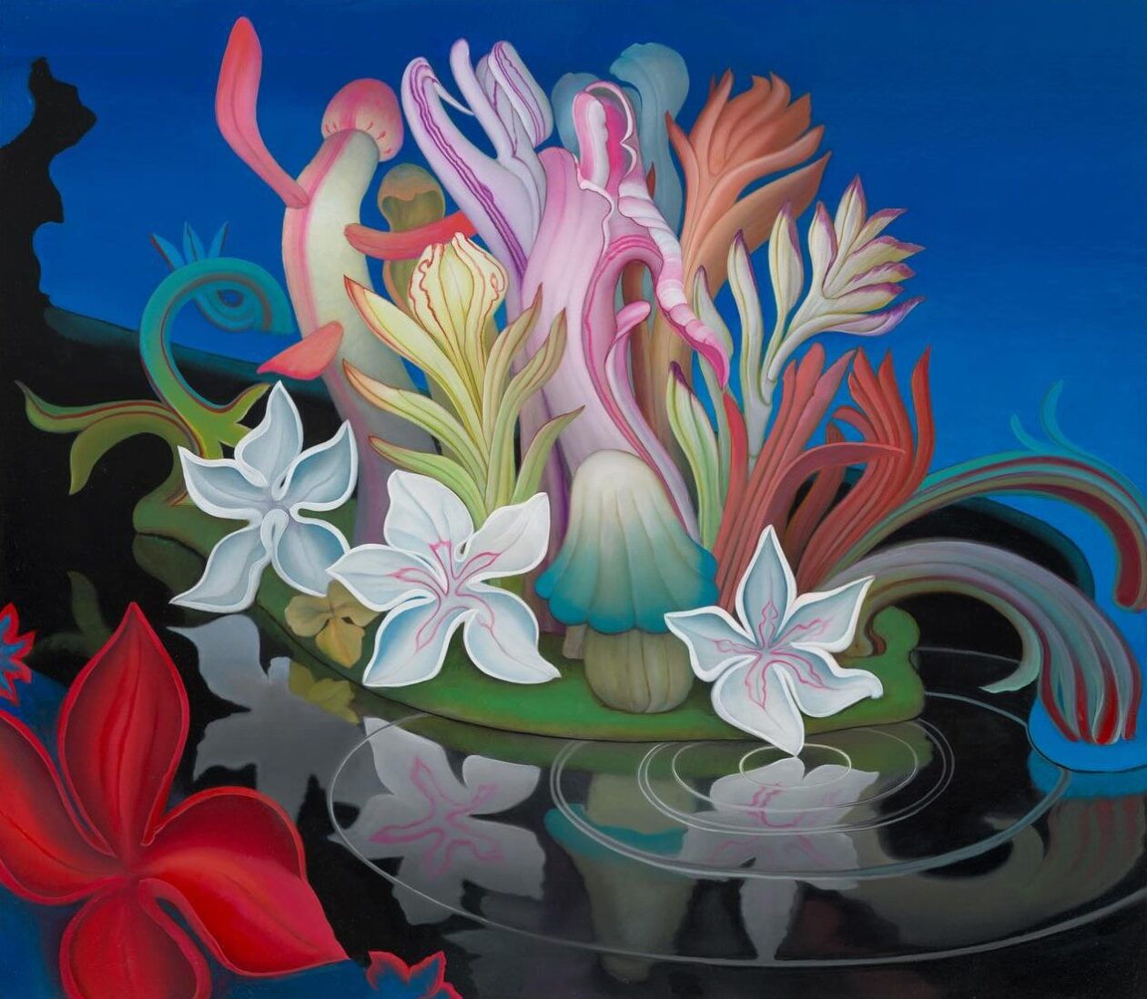 Inka Essenhigh's Surreal Botanical Paintings (5)