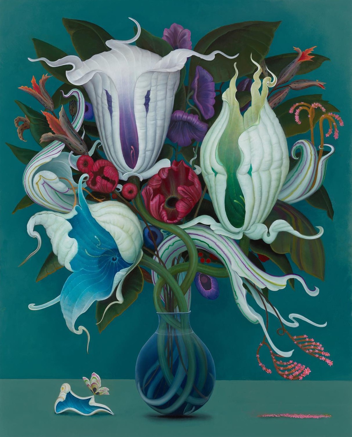 Inka Essenhigh's Surreal Botanical Paintings (7)