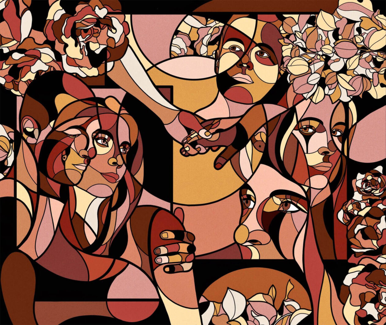 Kevin M. Fletcher's Kaleidoscopic Portrait Paintings (10)