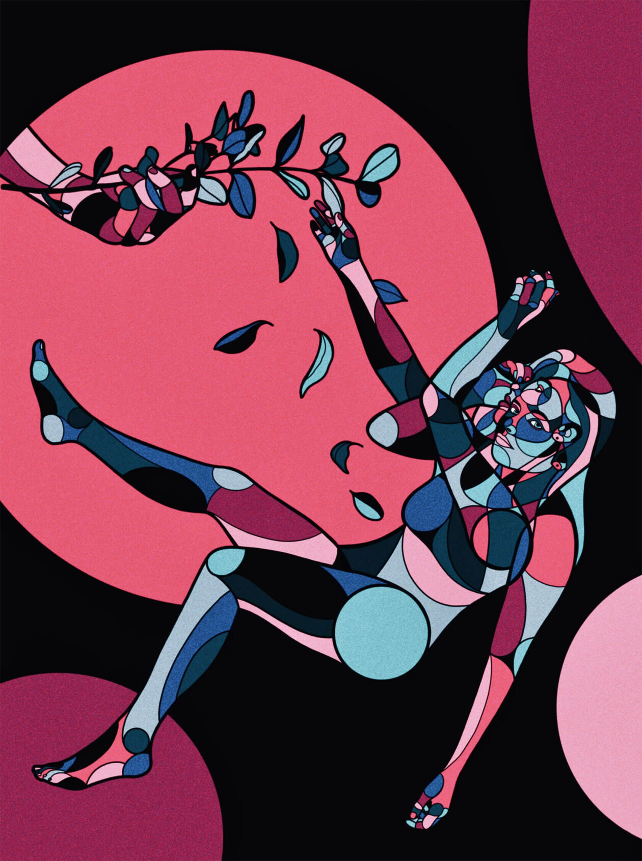 Kevin M. Fletcher's Kaleidoscopic Portrait Paintings (15)