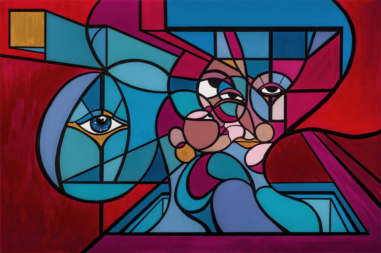 Kevin M. Fletcher's Kaleidoscopic Portrait Paintings (17)