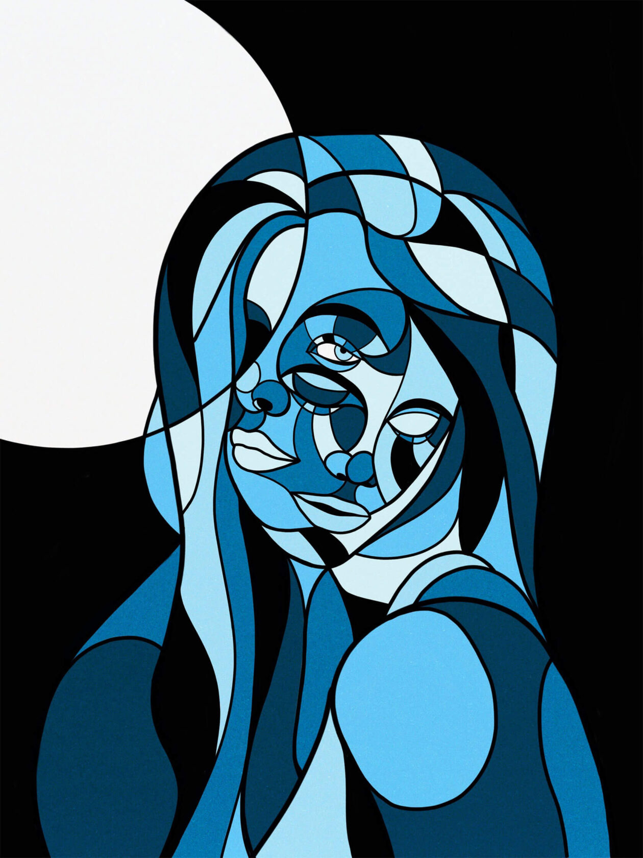 Kevin M. Fletcher's Kaleidoscopic Portrait Paintings (5)