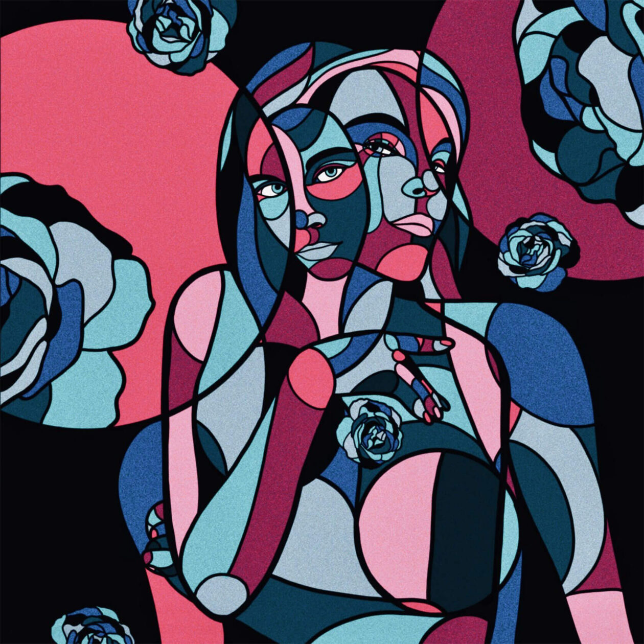 Kevin M. Fletcher's Kaleidoscopic Portrait Paintings (8)