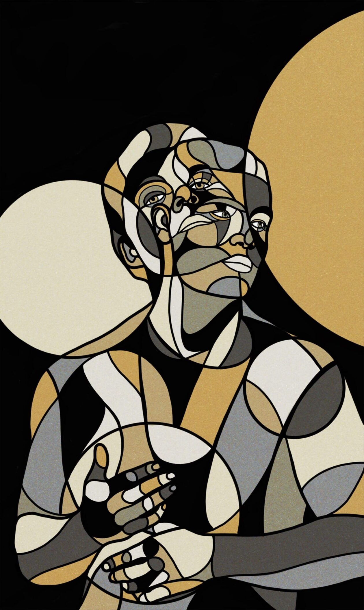 Kevin M. Fletcher's Kaleidoscopic Portrait Paintings (9)