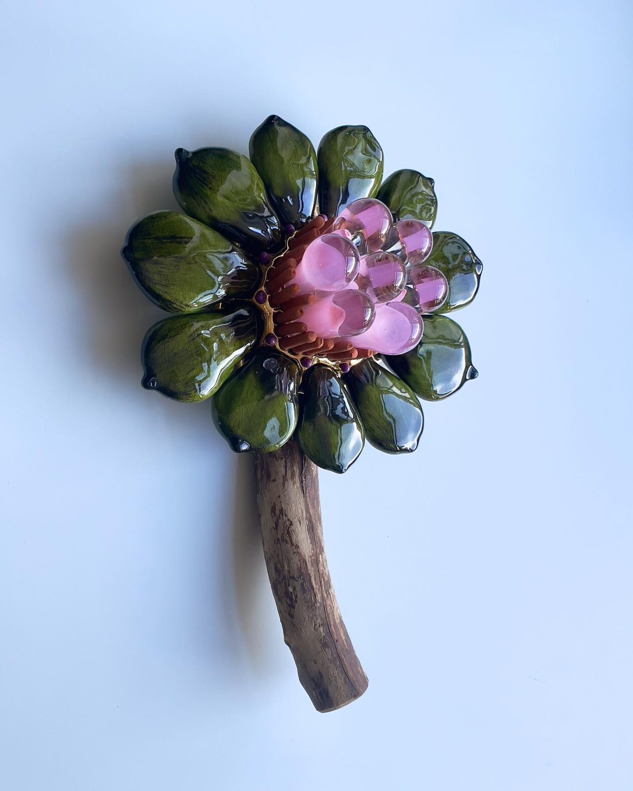 Matias Karsikas's Botanical Sculptures Made With Glass, Ceramics, And Wood (9)