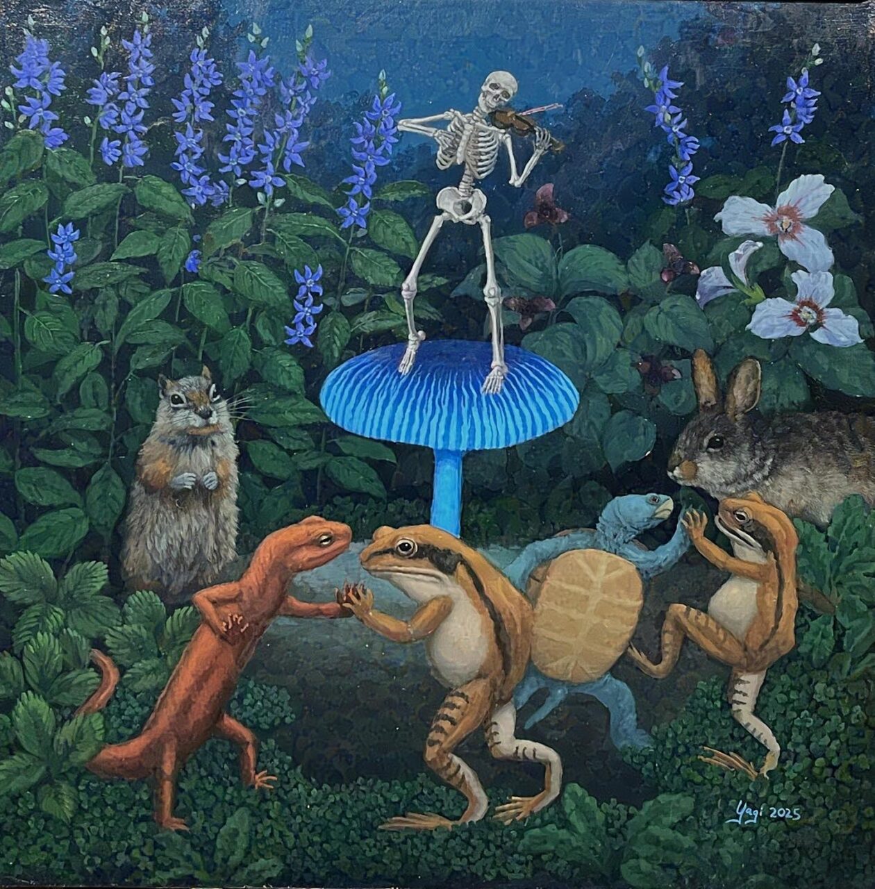 Sandra Yagi's Paintings Of Winged Skeletons (11)