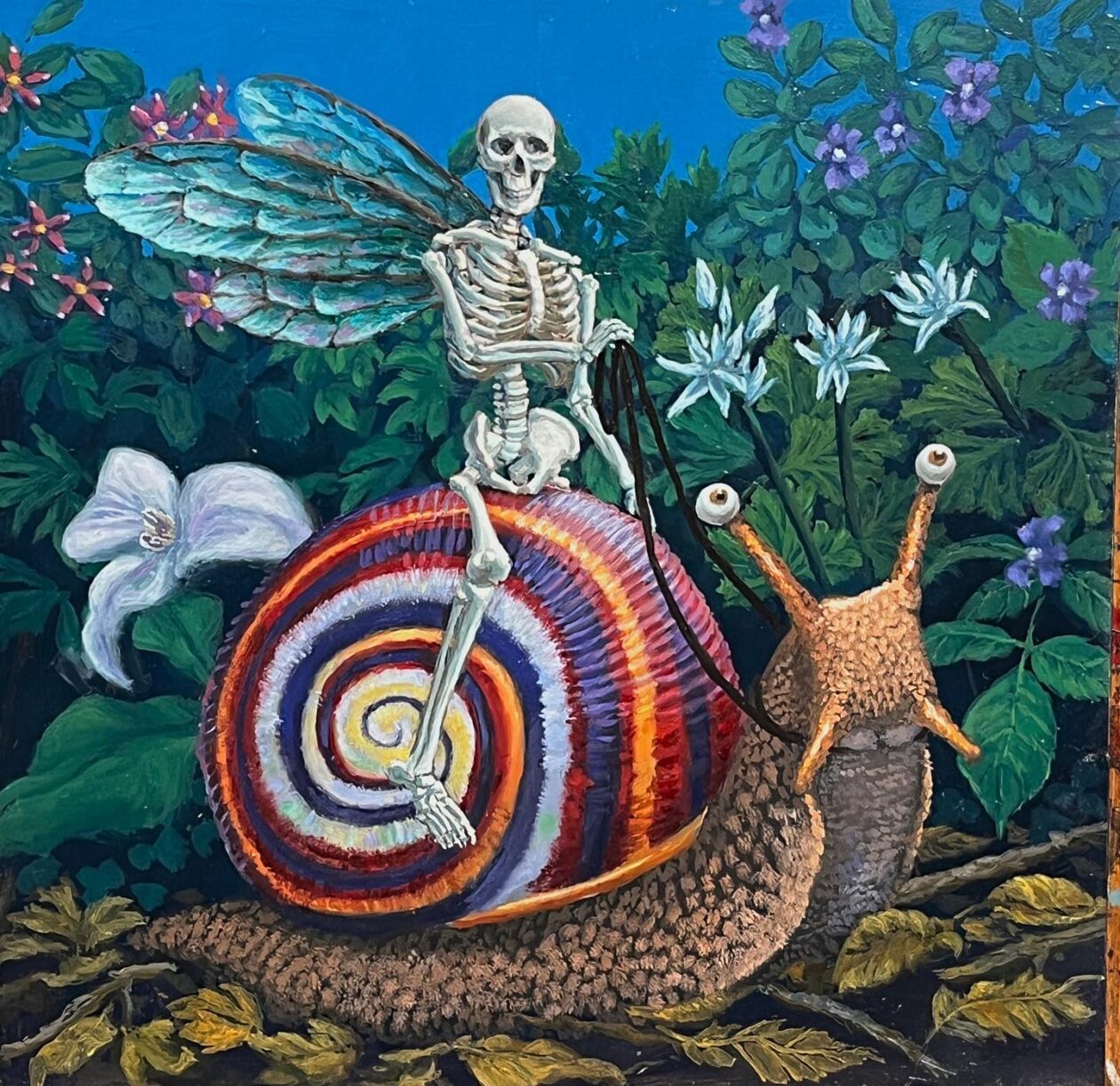Sandra Yagi's Paintings Of Winged Skeletons (12)