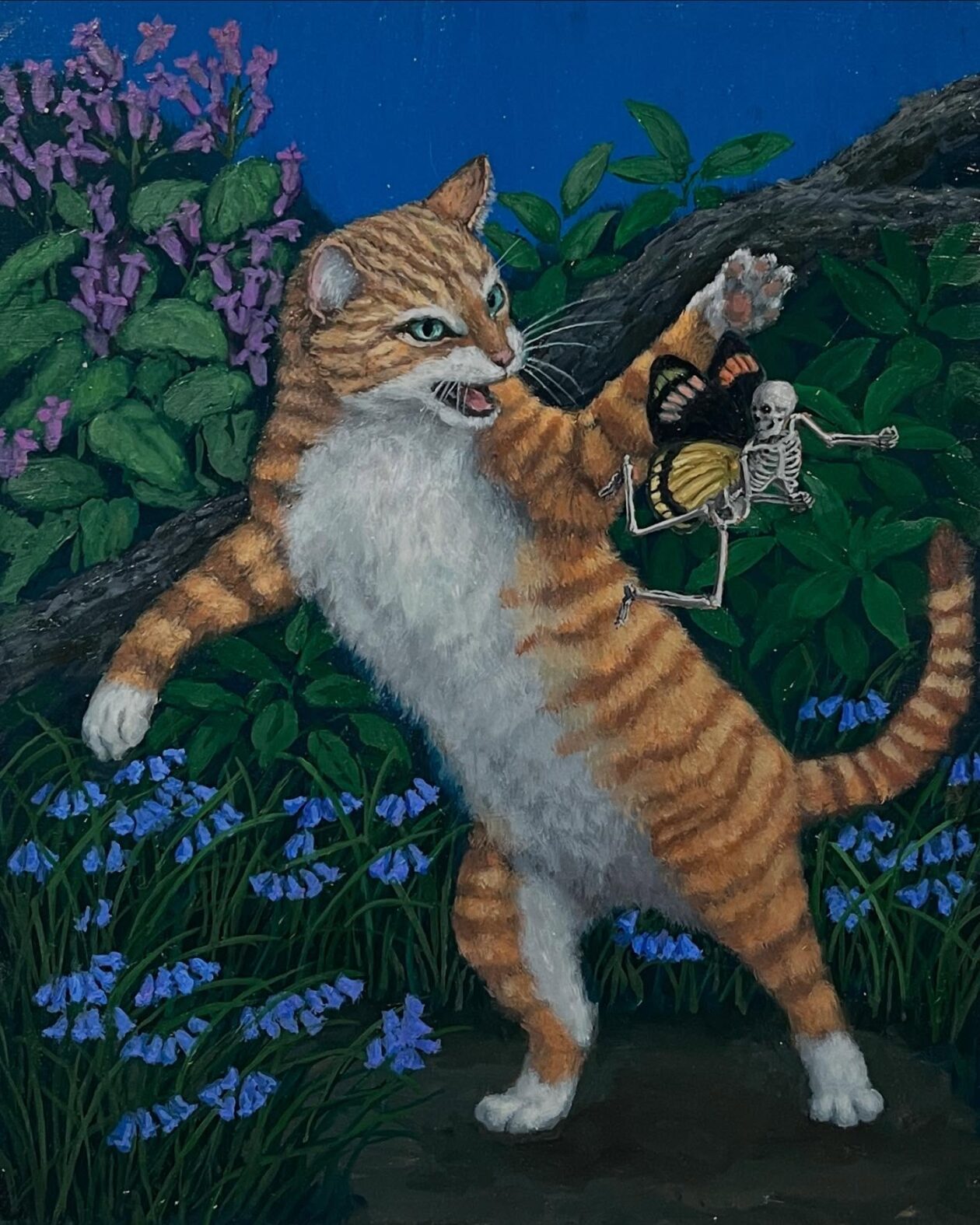 Sandra Yagi's Paintings Of Winged Skeletons (7)