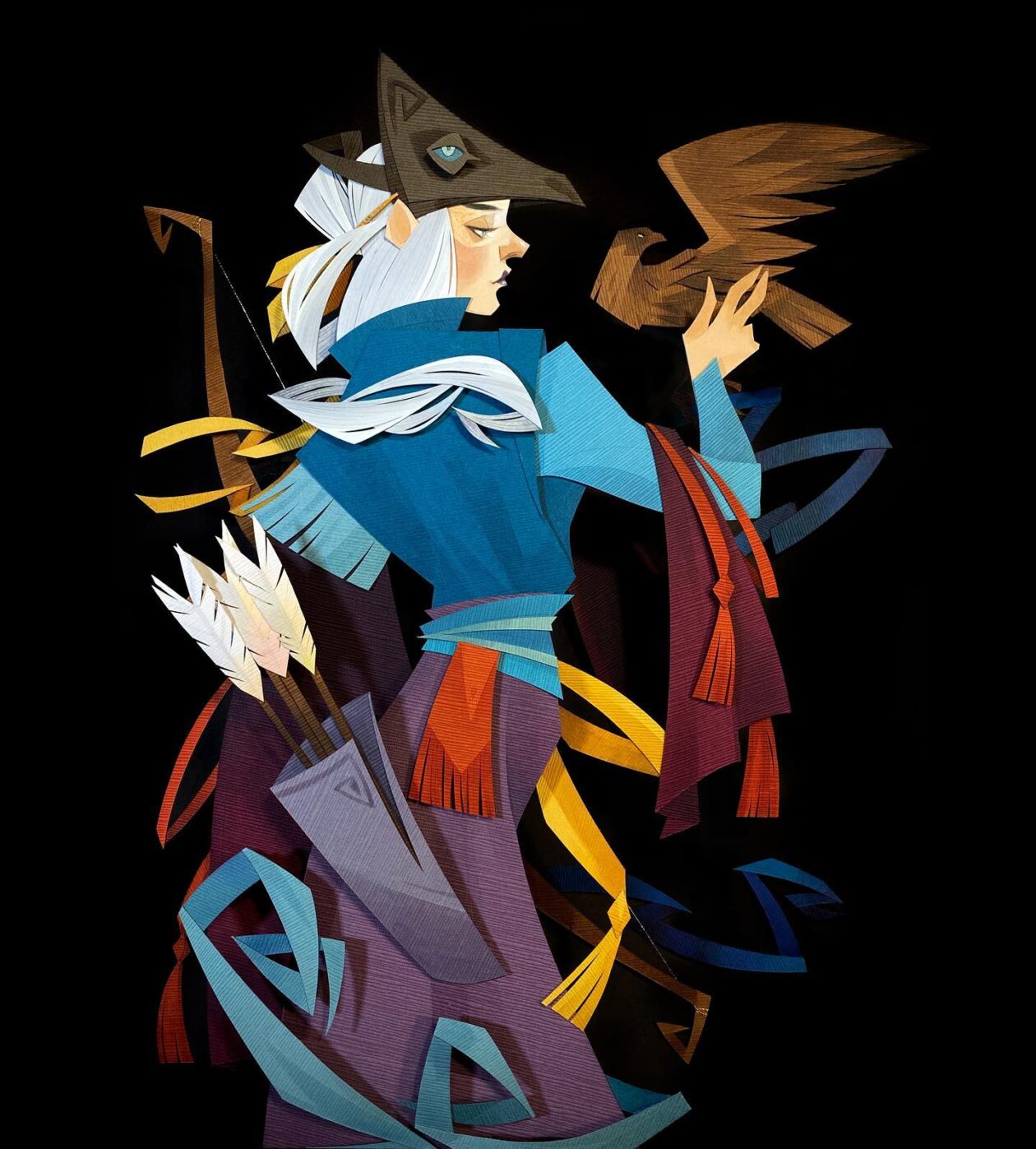 Textured Cut Paper Illustrations By Morgana Wallace (13)