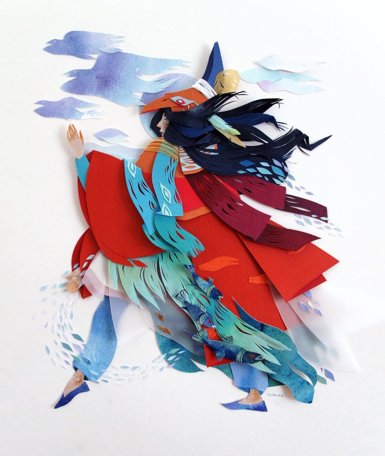 Textured Cut Paper Illustrations By Morgana Wallace (17)
