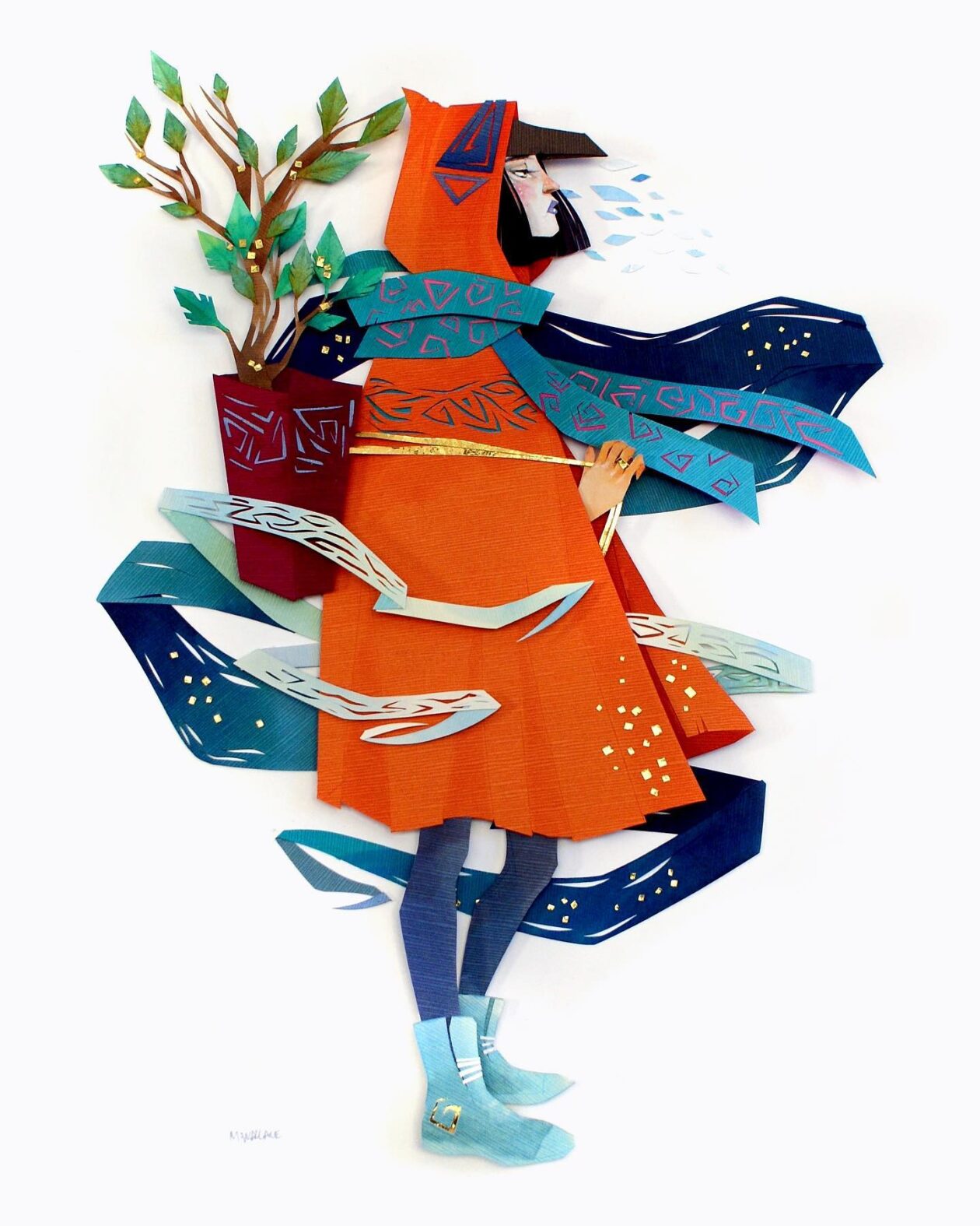 Textured Cut Paper Illustrations By Morgana Wallace (2)