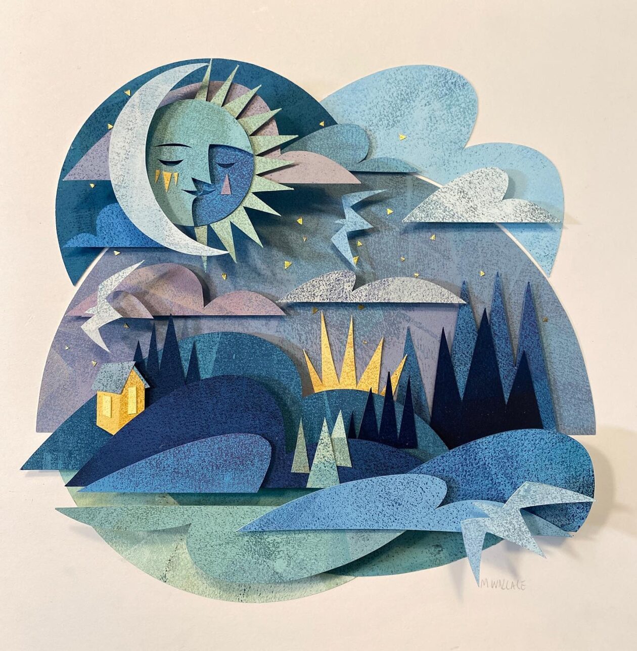 Textured Cut Paper Illustrations By Morgana Wallace (3)