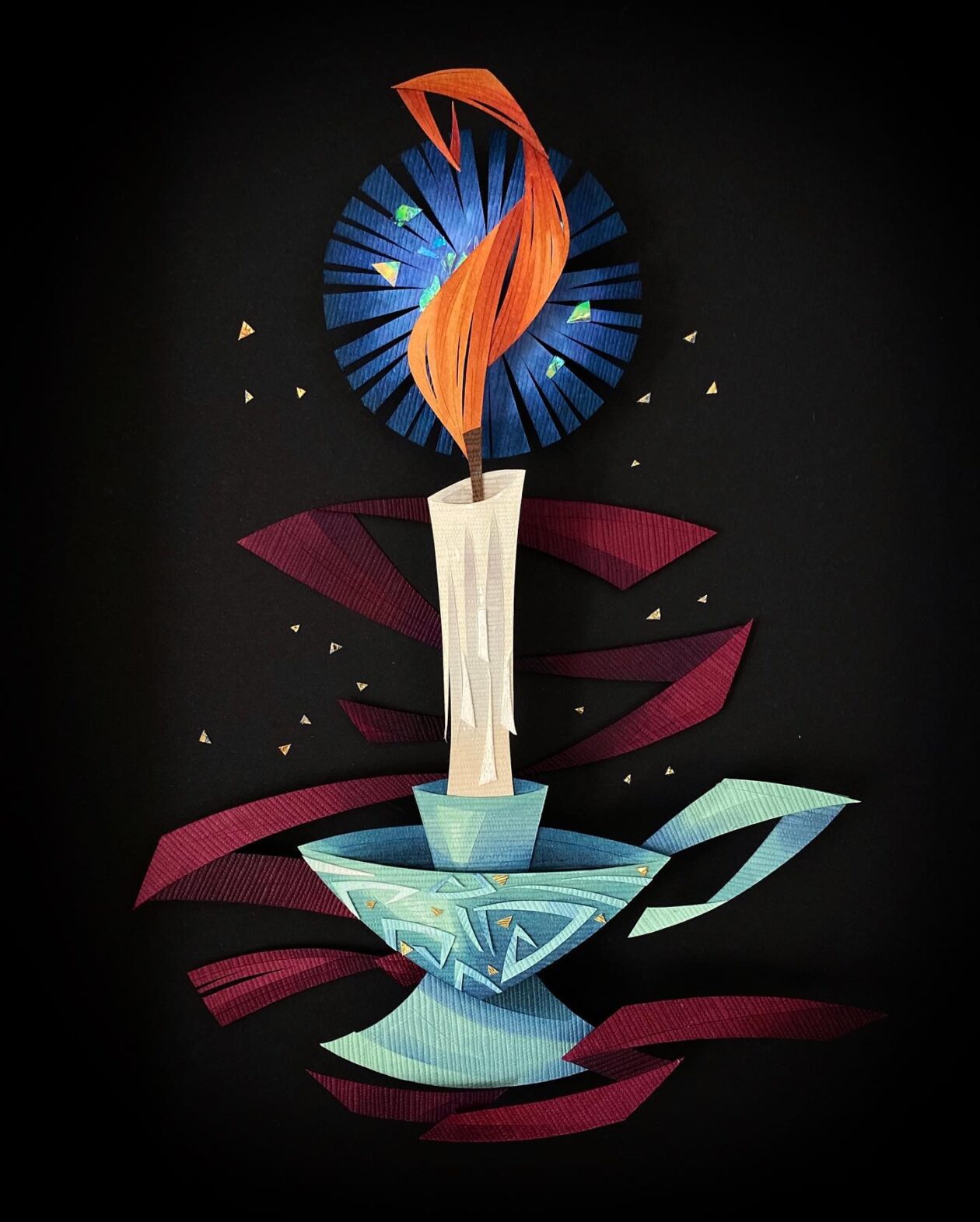 Textured Cut Paper Illustrations By Morgana Wallace (7)