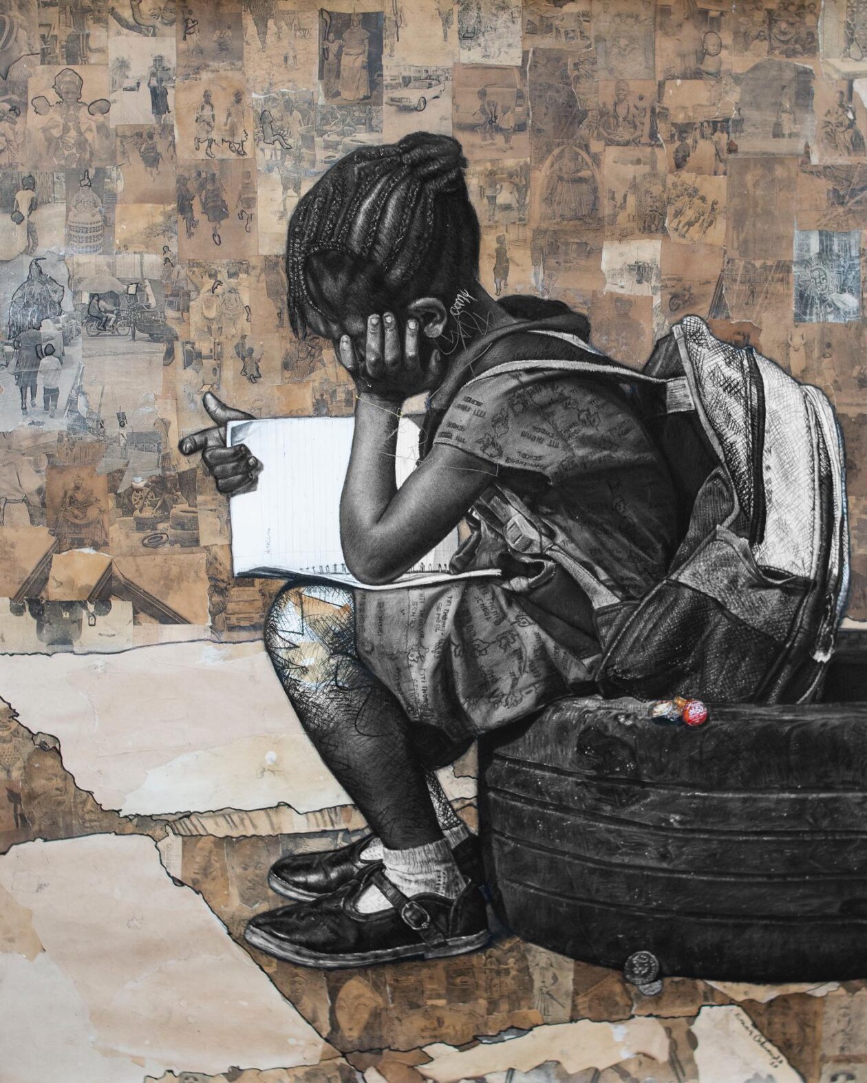 Dynamic Collaged Portraits Of Emma Odumade (2)