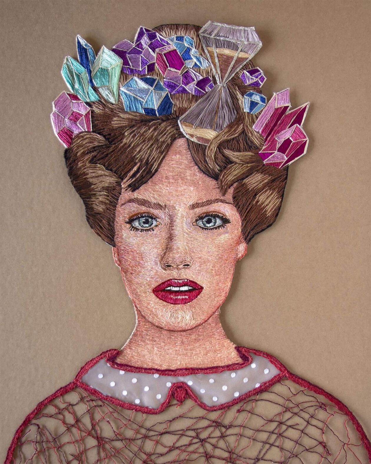Flávia Itiberê's Surreal Embroidered Paintings (14)