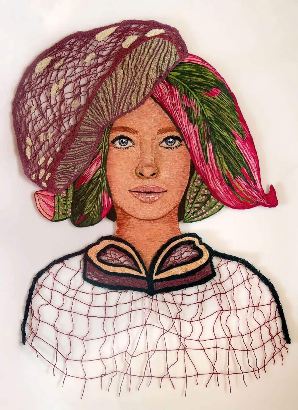 Flávia Itiberê's Surreal Embroidered Paintings (15)