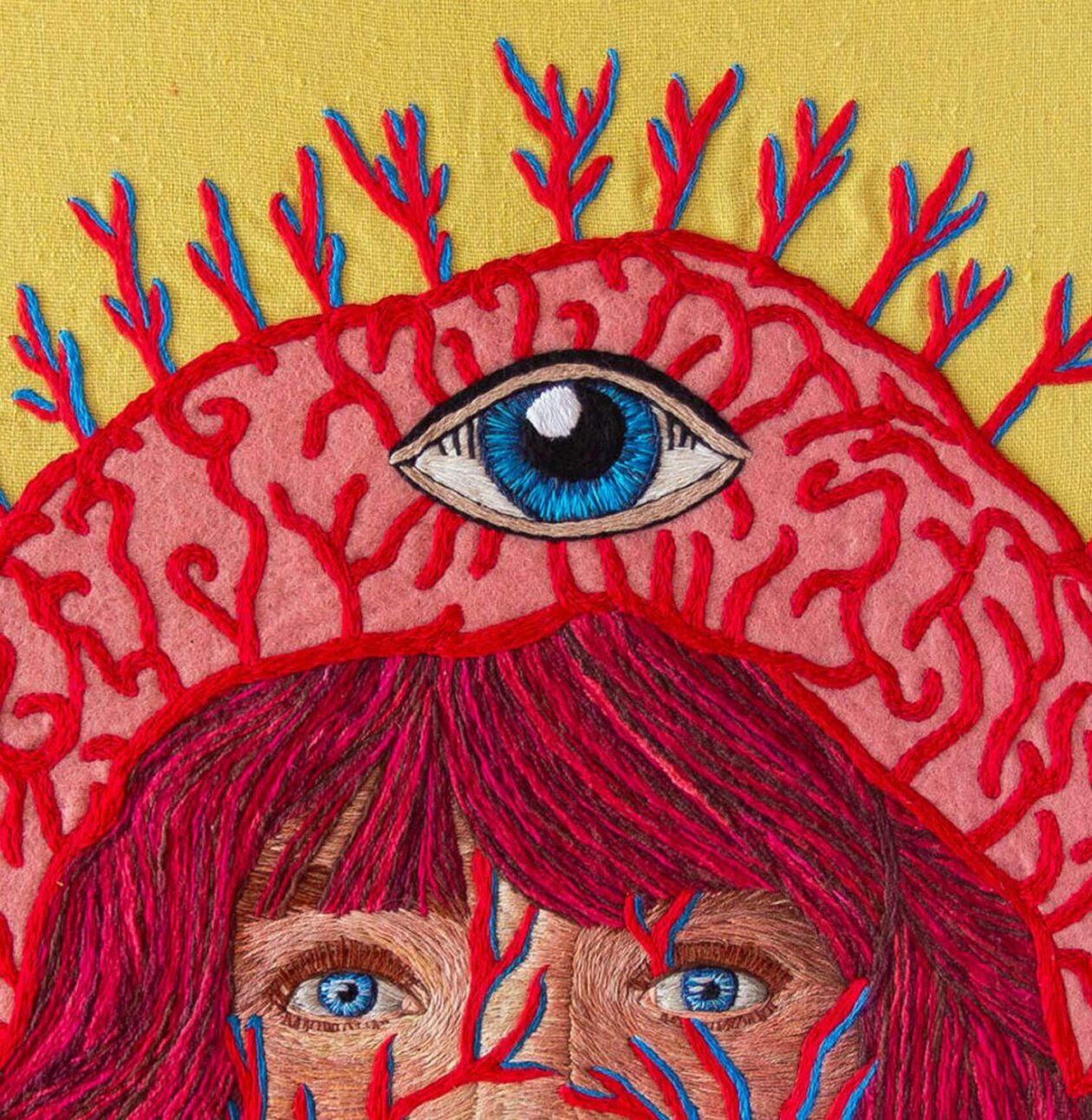 Flávia Itiberê's Surreal Embroidered Paintings (2)