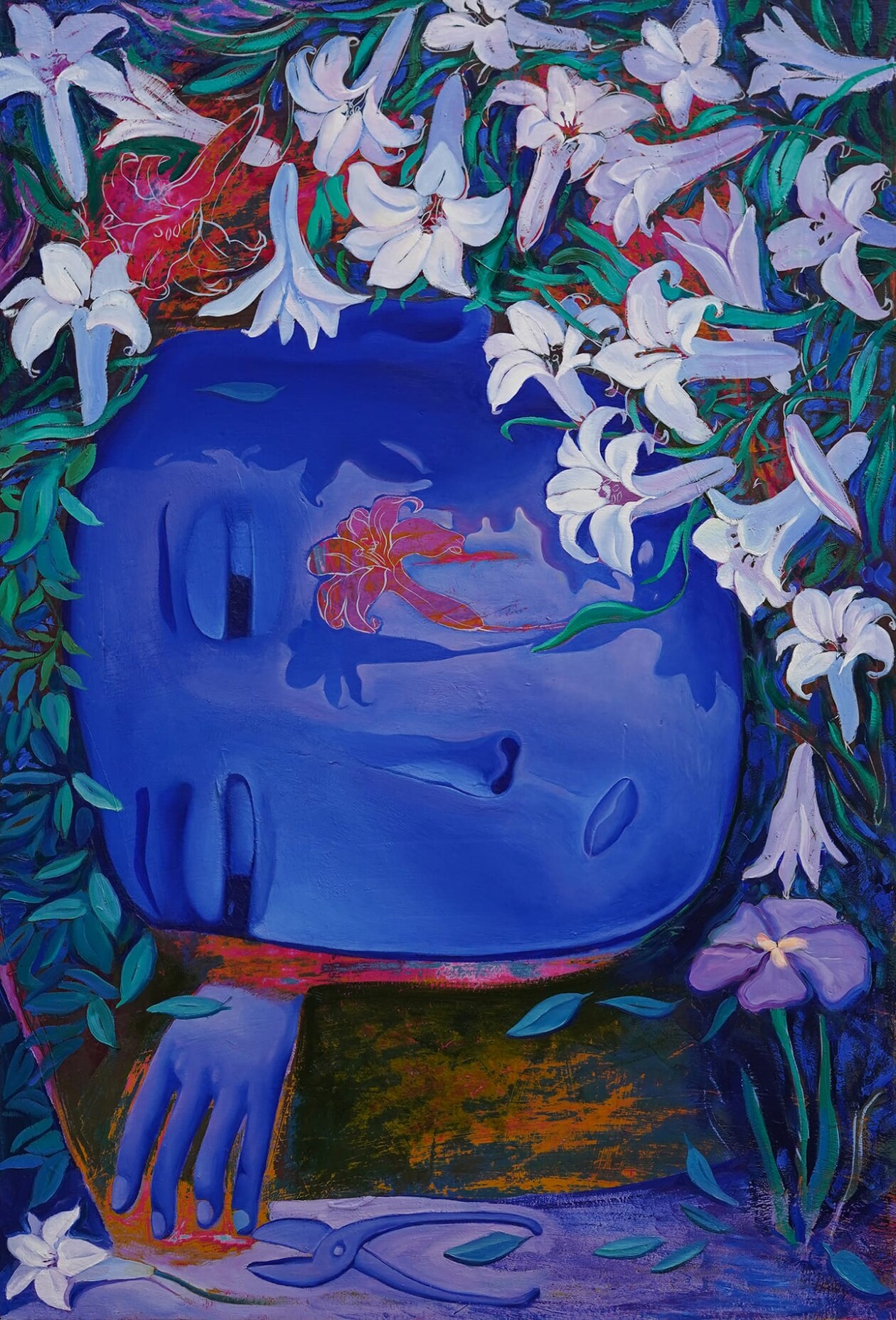 Sergiu Ciochin's Blue Oil Painting Series (5)