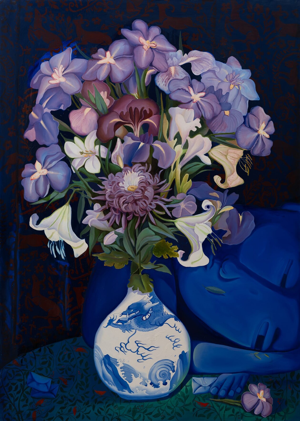 Sergiu Ciochin's Blue Oil Painting Series (8)