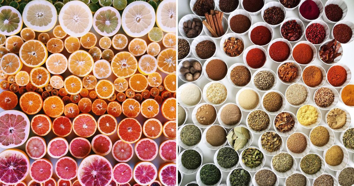 Food Gradient Color Brittany Wright: colorful gradient photography using everyday food