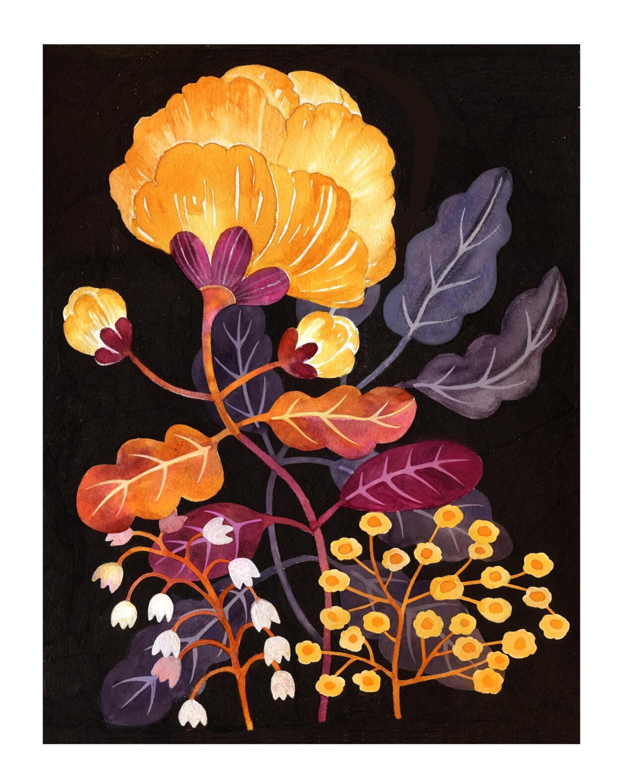 Sally Ann Langley's Fauna And Flora Watercolors (3)