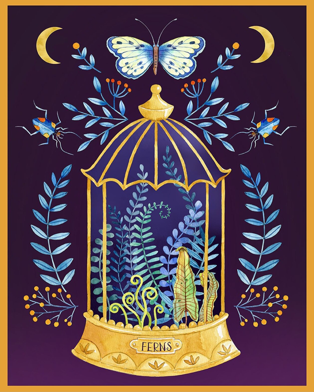 Sally Ann Langley's Fauna And Flora Watercolors (4)