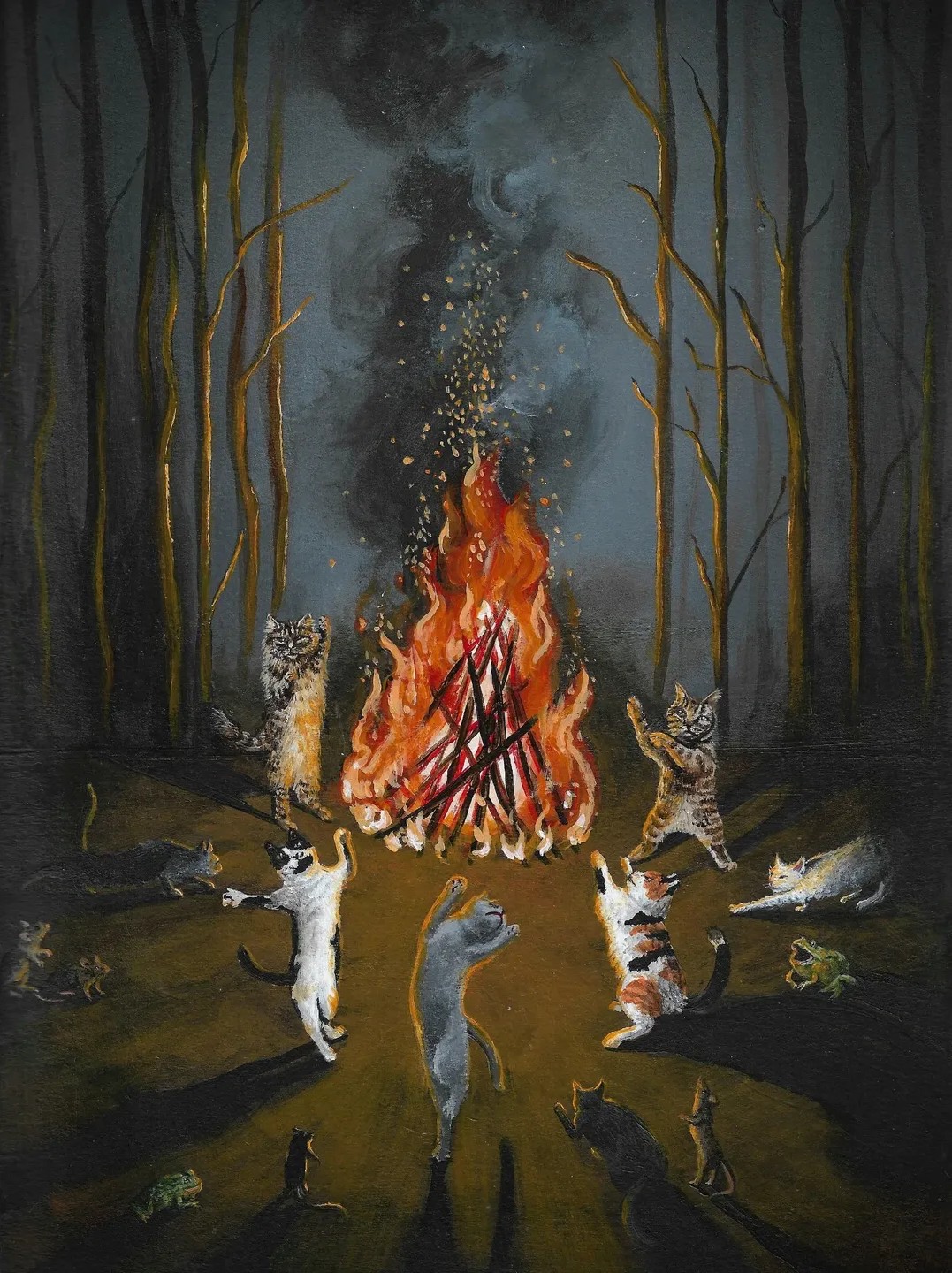 Catherine Gogerty's Folk Art Inspired Paintings (1)