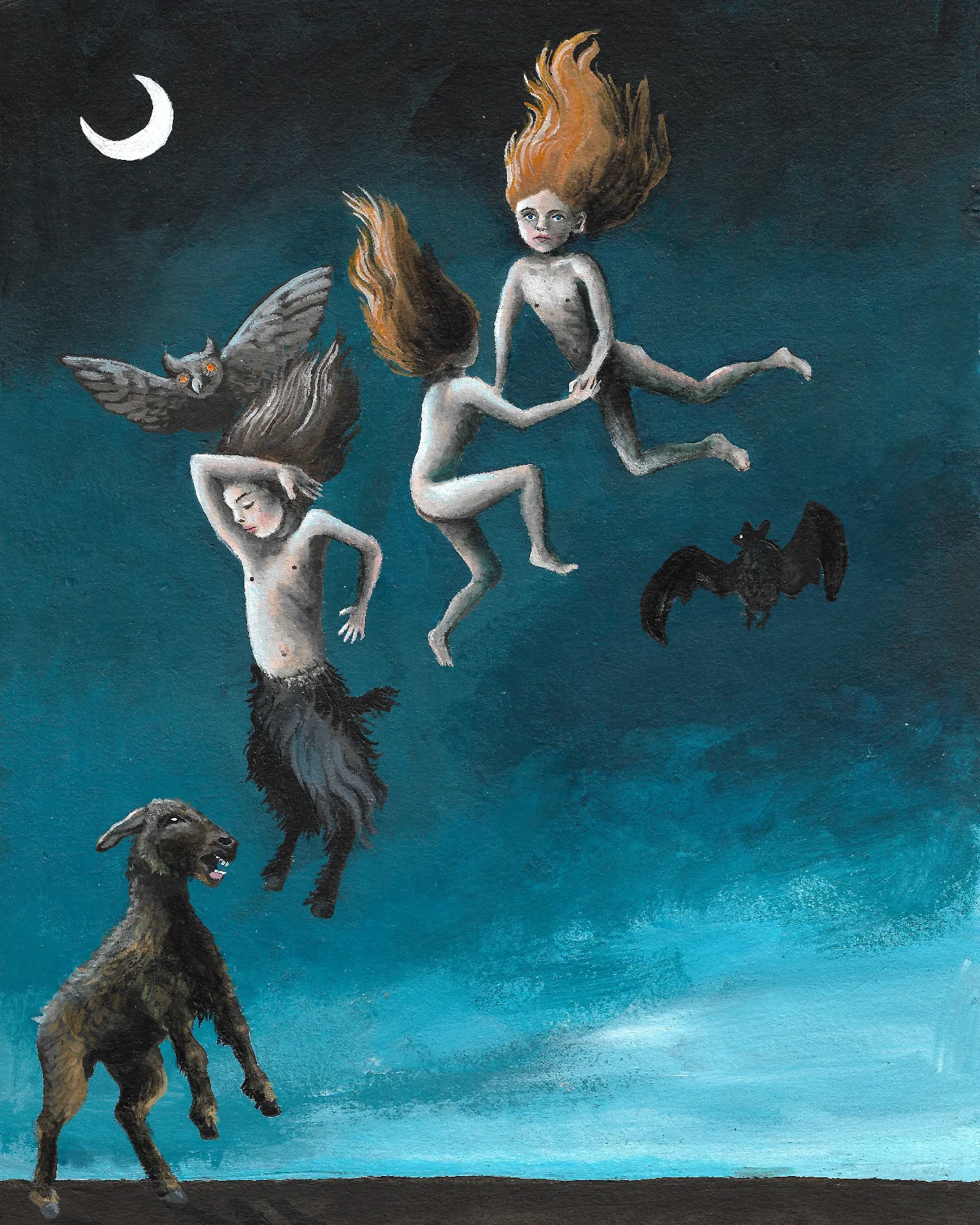 Catherine Gogerty's Folk Art Inspired Paintings (1)