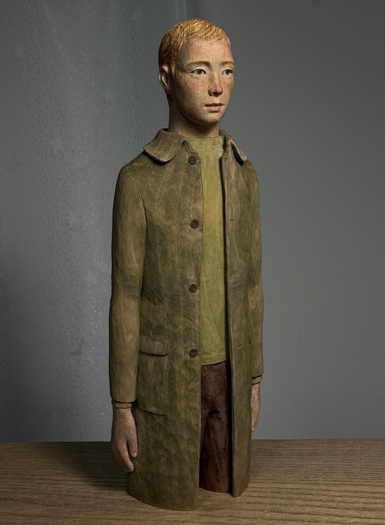 Shinsuke Inoue's Carved Wood Figurative Sculptures (1)