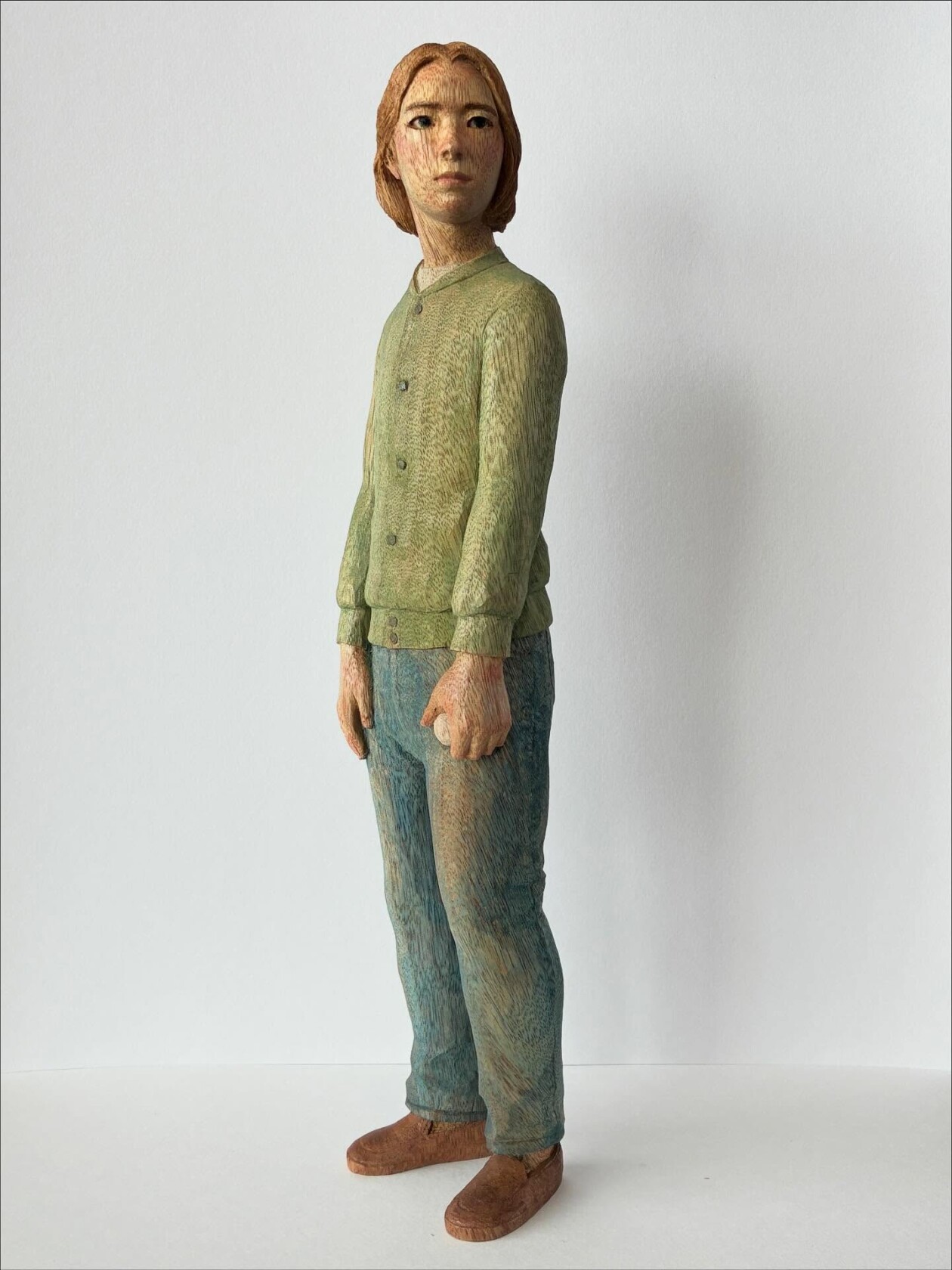 Shinsuke Inoue's Carved Wood Figurative Sculptures (1)